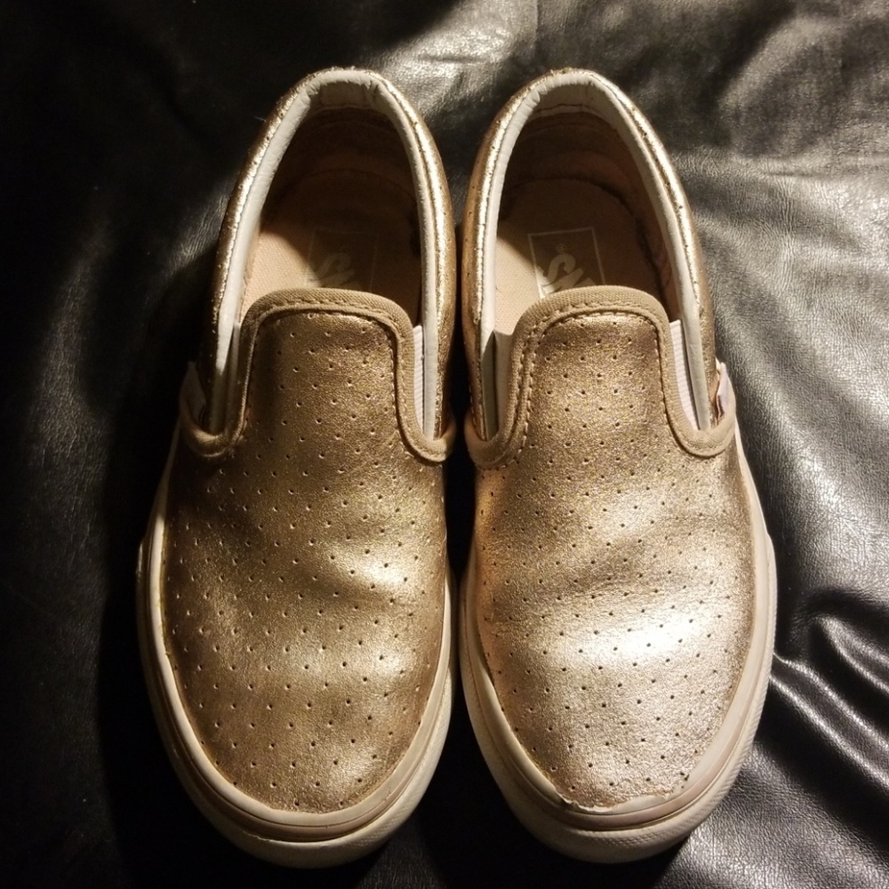 Van's Rose Gold Girls Shoes